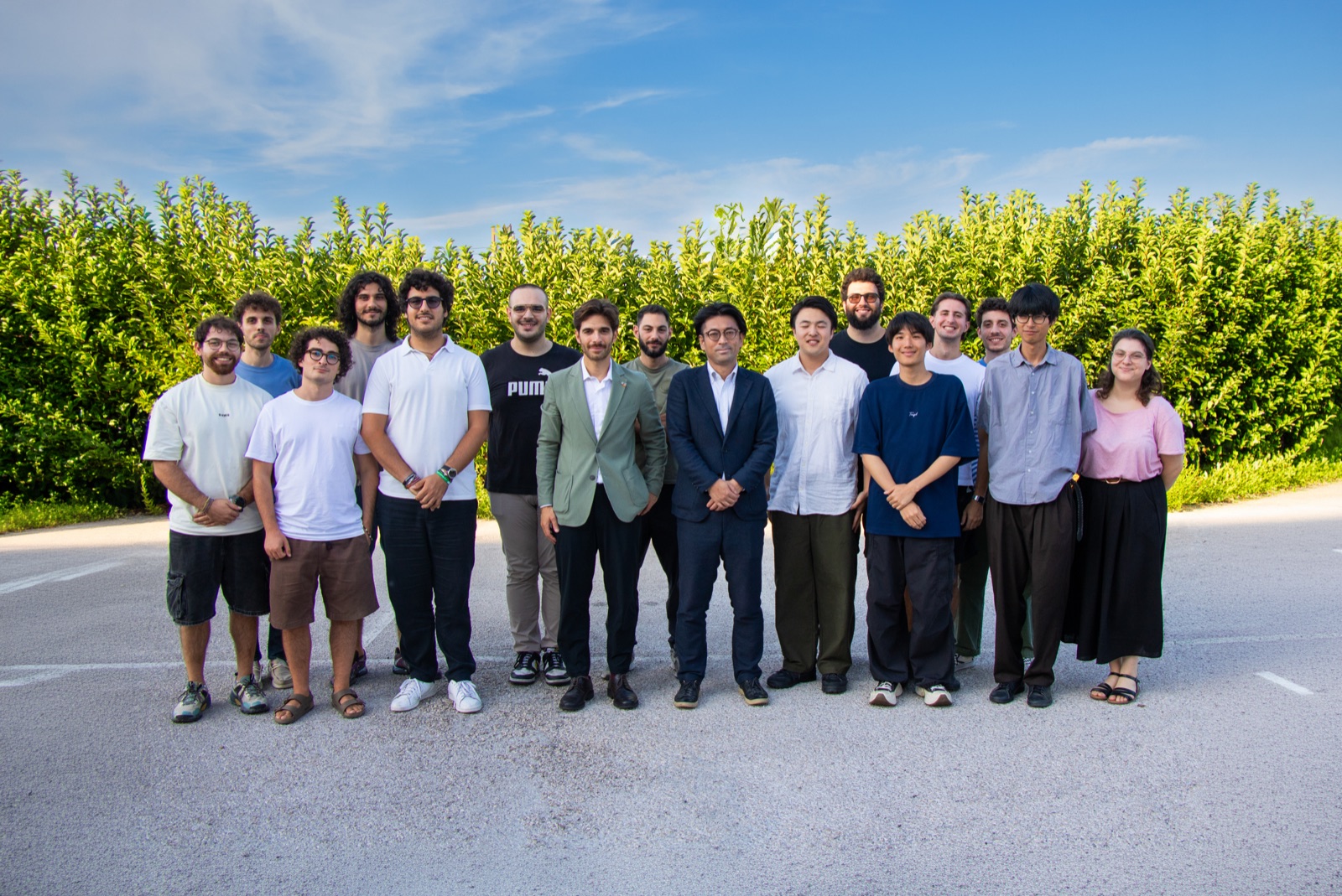 the lab team with Dr. Masahiro Nakade